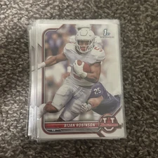 Bijan Robinson Bowman 1st Paper Lot Of 12