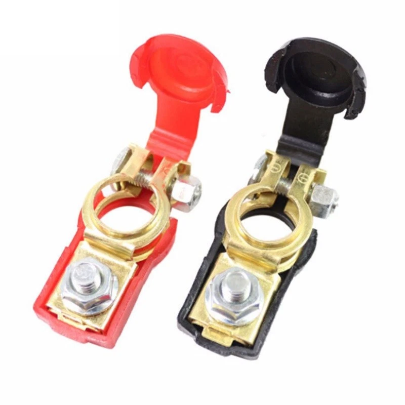 Conector de clip de abrazadera de terminal de batería de coche ajustable positivo + negativo US STOCK Foto 4 de 4