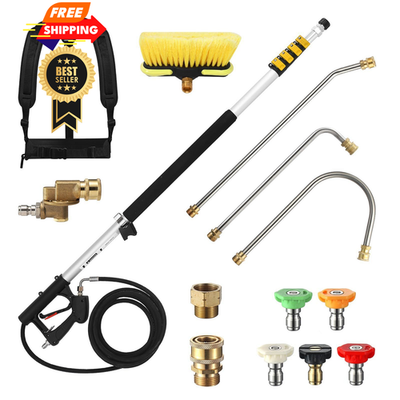 #ad 24 FT Telescoping Pressure Washer Wand with Extension wand $160.98