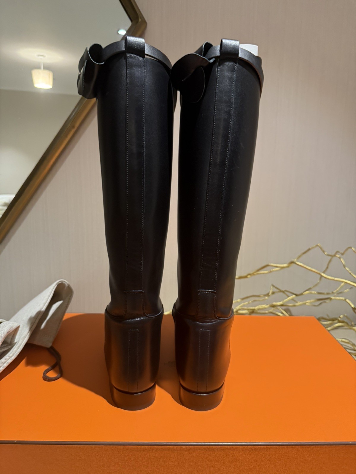 HERMES Jumping boots size UK 4.5 Very good condition full set image 6