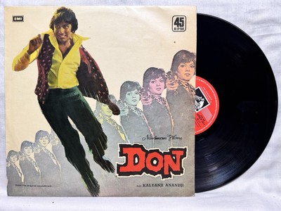 Don Vinyl LP 45 RPM Record Kalyanji Anandji Rare 1977 Bollywood Hindi Indian EX