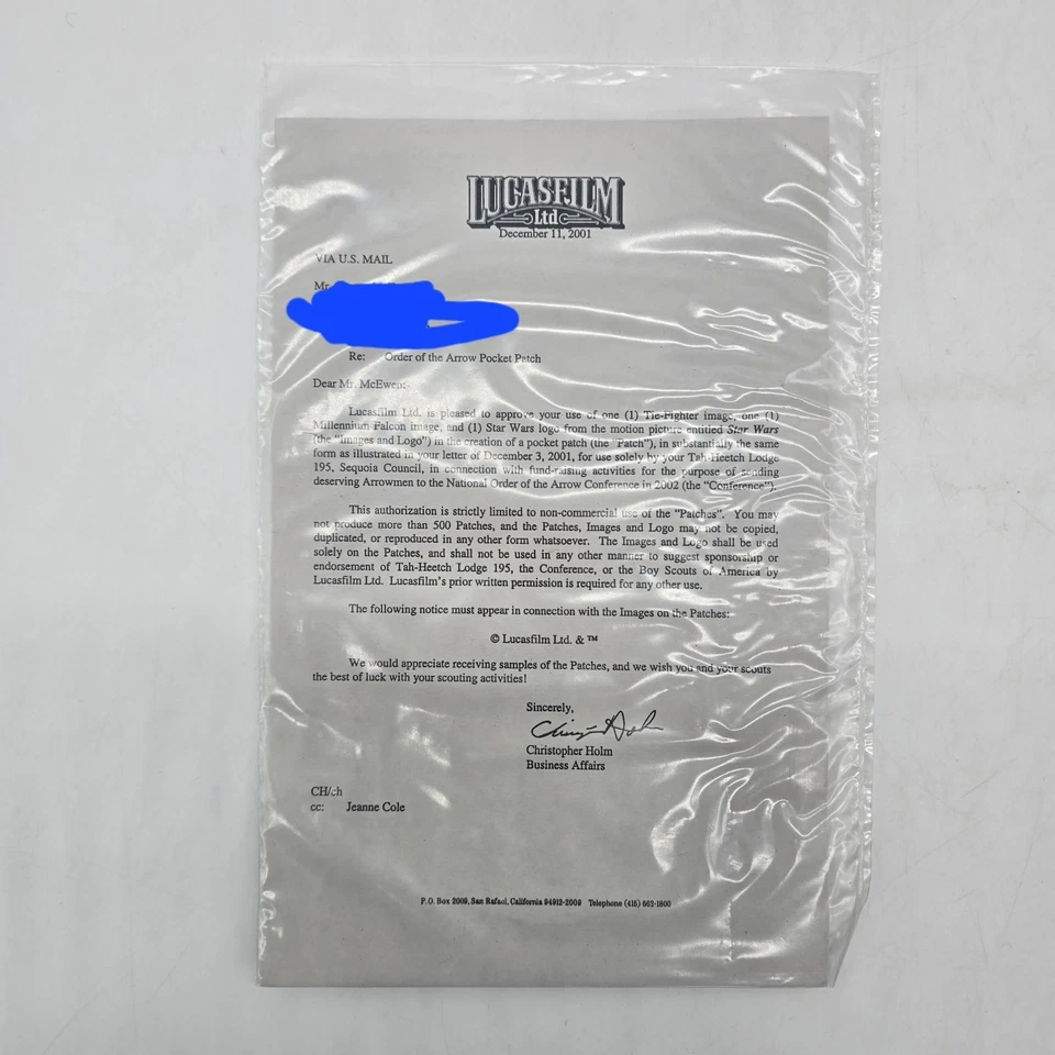 2002 BSA Boy Scout OA NOAC Star Wars Patch Set Sequoia TAH-HEETCH 195 Lucasfilm - Image 3 of 3