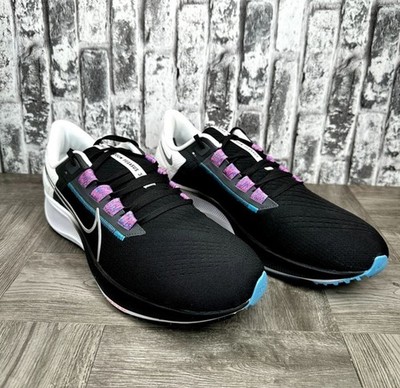 Nike Air Zoom Pegasus 38 FlyEase Black Metallic Silver