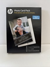 HP Photo Card Pack Ten 5x7 Glossy Photo Paper And Envelopes  5 4x6