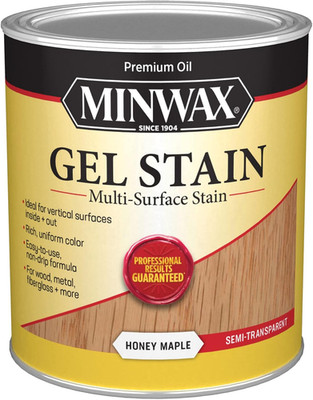 Interior Gel Stain for Wood Surfaces, Quart Size, Chestnut Color