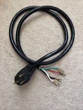 6-ft 4-Prong Black Dryer Appliance Power Cord 30 amp