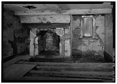 Interior Fireplace Wall Open Firebox Original Brick 1900s Architecture