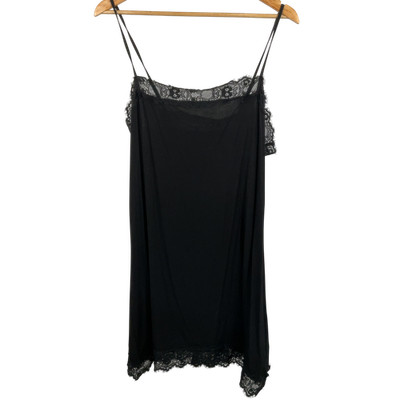 Quince Women 100% Washable Silk Slip Basic Dress Black L