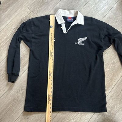 VINTAGE Canterbury of New Zealand All Blacks Rugby Long SLEEVE