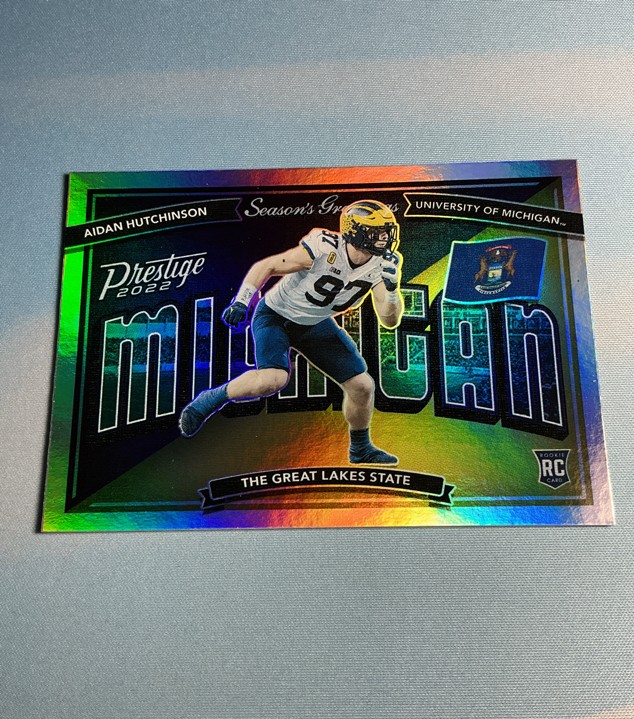 2022 Panini Prestige - Seasons Greetings Aidan Hutchinson #SG-17 (RC)
