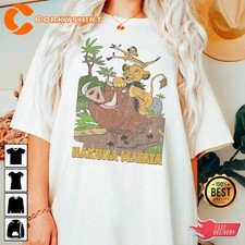 Vintage 90s Disney Lion King Simba And Timon Hakuna Matata Shirt T-Shirt