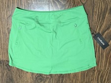LOU KEITH Skort XLarge Green A-Line Mini Skirt Tennis Pickleball Activewear