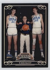 2008 Legends Checklist Silver 97/199 John Wooden Swen Nater Bill Walton HOF h8k