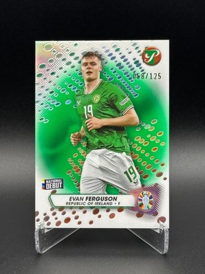 Evan Ferguson /125 Green Refractor - 2023-24 Topps Pristine Road to EURO Ireland
