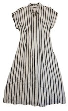 Nine West Cinched Waist Midi Shirt Dress, S