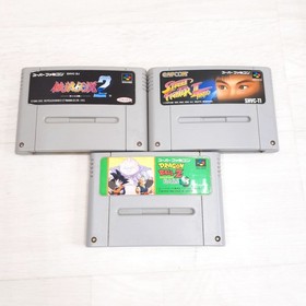 Nintendo Super Famicom Japanese SFC Console with 8 Games & Cables St Fighter