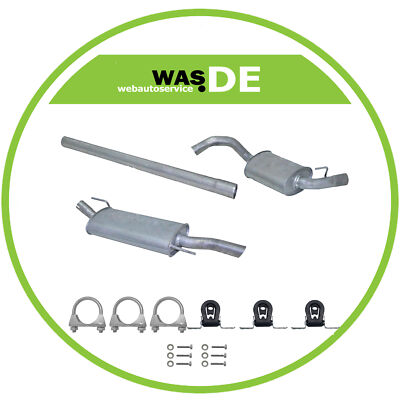 Auspuffanlage Auspuff VW GOLF 3 III 1.8 Schrägheck Cabrio 1991-2000+Anbaukit