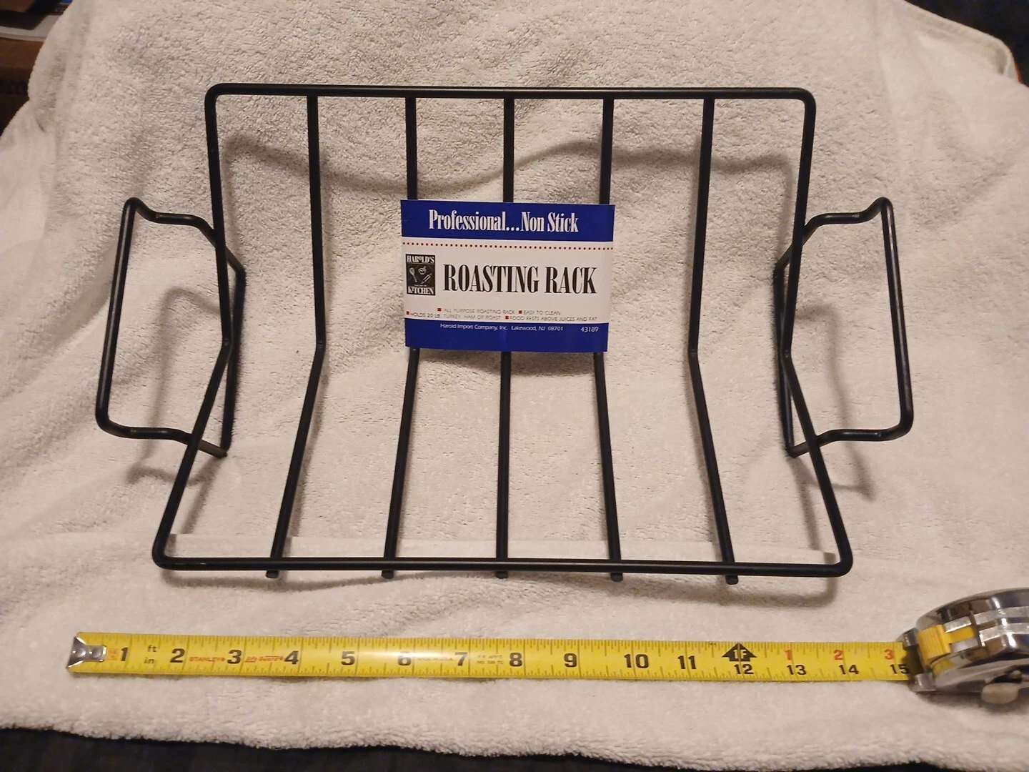 NEW Harolds Kitchen Professional Non Stick Roasting Rack 20lbs Capacity #43189