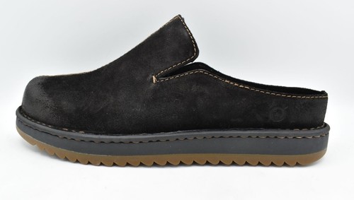 Born Mens Size 12 Jude Black Distressed Leather Slip On Mules Shoes - Picture 7 of 11
