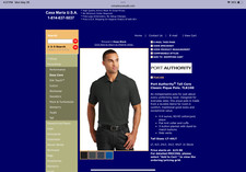2 Quality Custom Your Logo Embroidered Polo Shirts . Free Logo Setup.