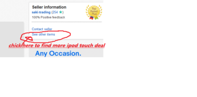 Apple iPod touch 1st/2nd/3rd/4th generation 8,16,32,64GB Read