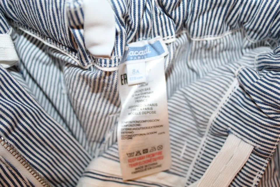 Брюки для мальчиков Jacadi в тонкую полоску размер 8 - Изображение 3 из 4