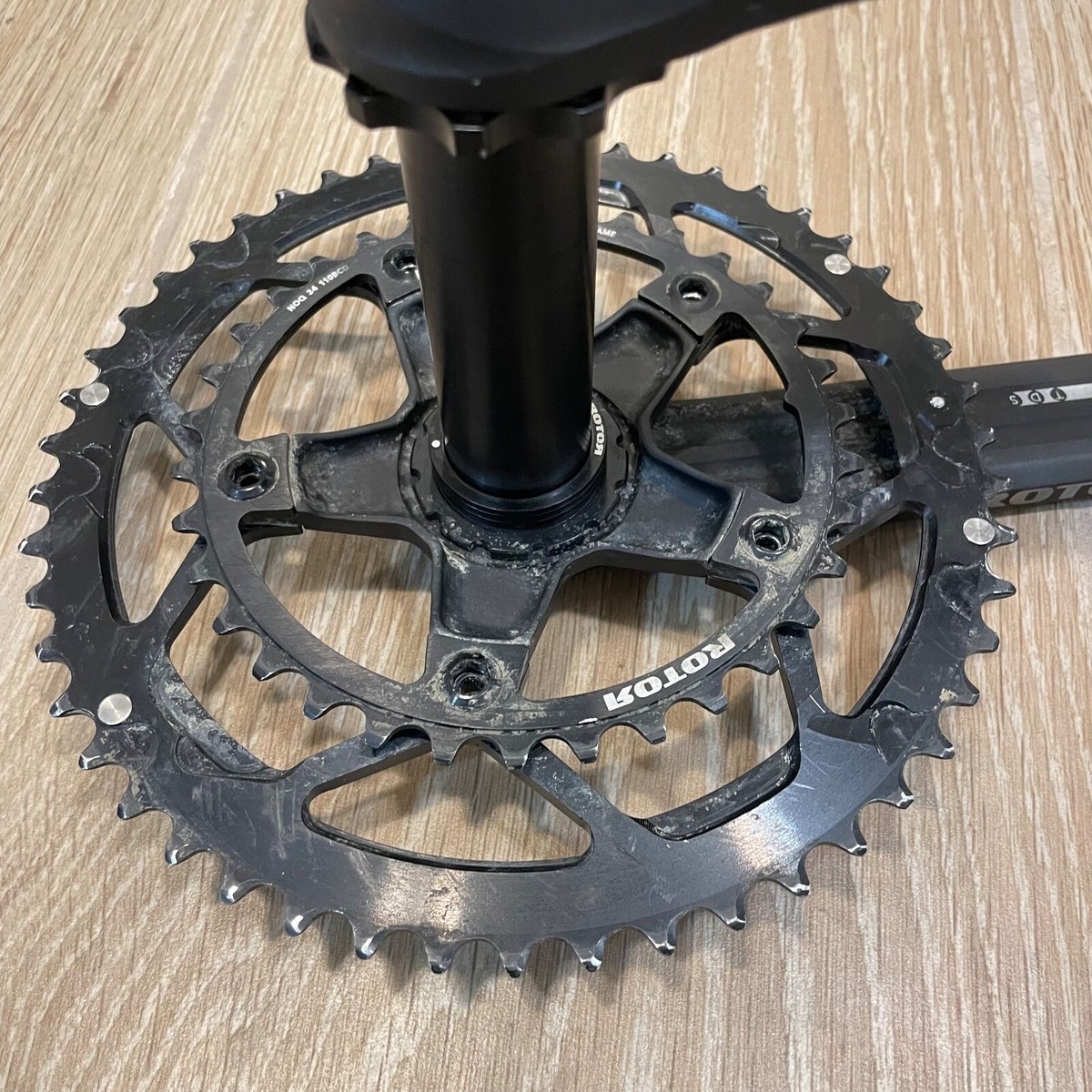 Rotor 3D 50/34t NoQ 5-Bolt 110 BCD 167.5mm Crankset 46mm