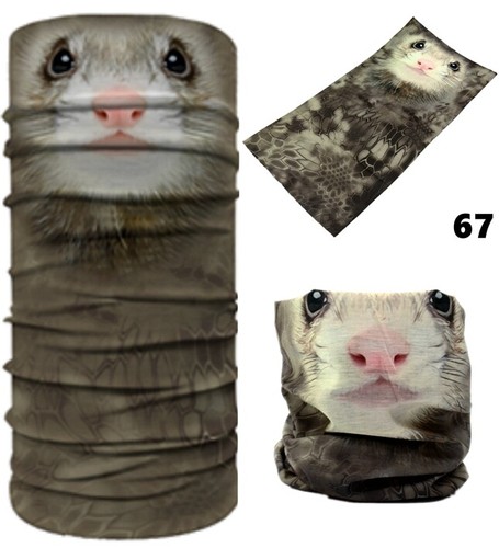 Women Men Face Cover Neck Gaiter Warmer Mask Snood Balaclava Bandana Tube Scarf - Picture 14 of 81
