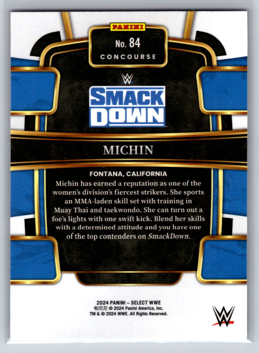 Michin 2024 Panini Select WWE Retail Red & Blue #84