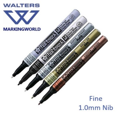 Sakura Pen Touch Paint Marker | 0,7 - 2,0 mm | Schwarz, Weiß & Metallic's | 1 Stift