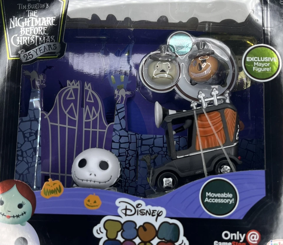Pesadilla Antes De Navidad Disney Tsum Tsum Juego Stop Set Exclusivo Jack & Mayor Foto 2 de 4