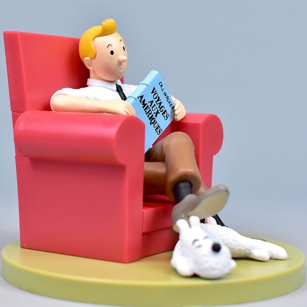 TINTIN フィギュア The Adventures of Tintin Tintin Figurine PVC Statue big