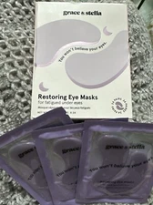 Grace & Stella Restoring Eye Masks 24 pair EXP 04/2027 For Fatigued Under Eyes