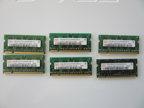 Hynix HYMP112S64CP6-Y5 AB 1GB PC2-5300S DDR2 Laptop Apple MacBook Memory RAM - Picture 1 of 4