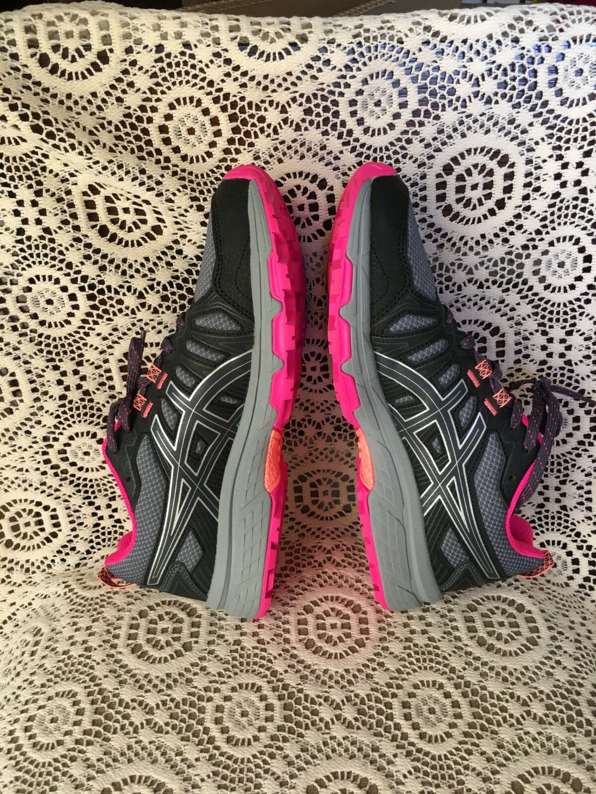 ASICS GEL -VENTURE WOMENS CARRIER GRAY/SILVER TRAIL SHOES SIZE