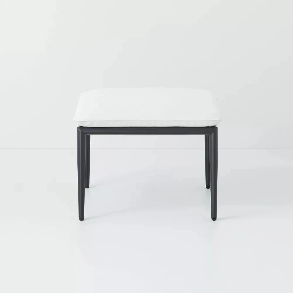 Metal outdoor ottoman discount