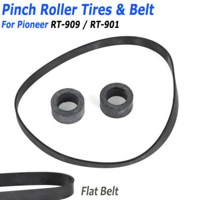 For Pioneer RT-909 RT-901 Pinch Roller Tires Replacement & Belt Kit Reel To Reel - Image 1 of 4