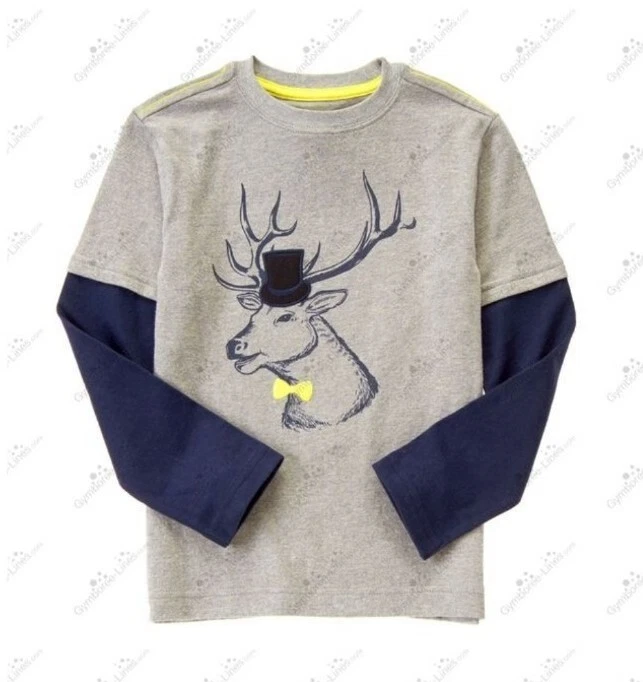 Gymboree 8 "Woodland Party" Elk Double Sleeve Tee Pull on Corduroy Pants NWT - Image 4 of 4