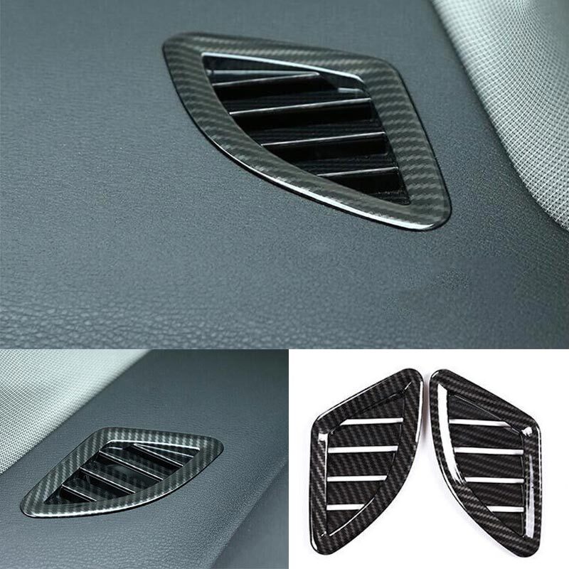 Vent Cover Trim Carbon Fiber Fit For BMW X2 F39 2018-2021 Dashboard Side Outlet