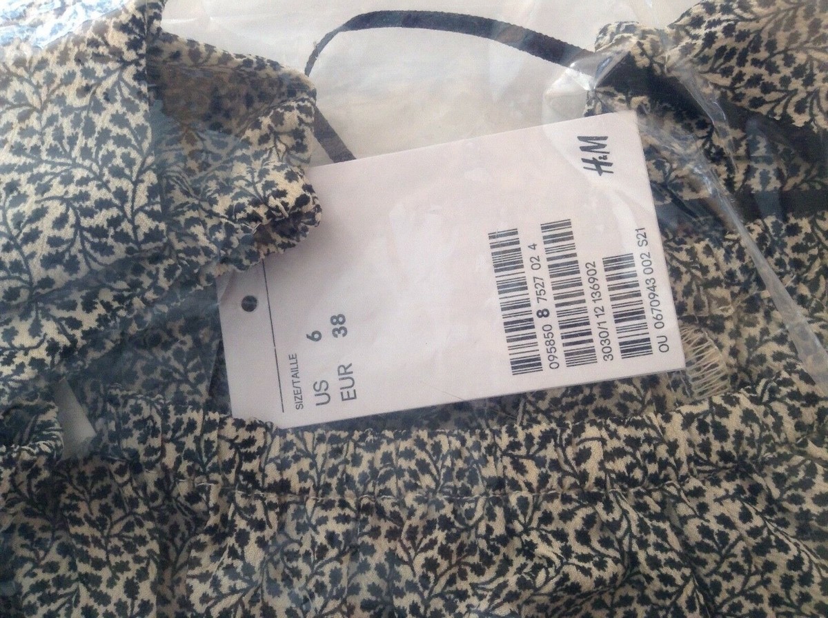 Crêped Dress Light beige/patterned | eBay