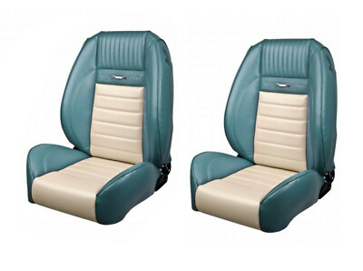 1964-66 Mustang Coupe Front/Rear SPORT II SEAT UPHOLSTERY DELUXE PONY Any Color