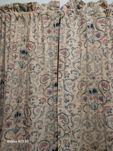 Par de cortinas vintage Ralph Lauren Provence - 84" de largo lavadas - algodón/forradas - Imagen 17 de 19