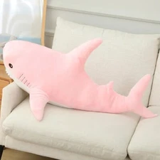 Shark Pink 6 Inch Keychain Stuffed Animal Plush Toy Fluffy Dolls Kids Gifts
