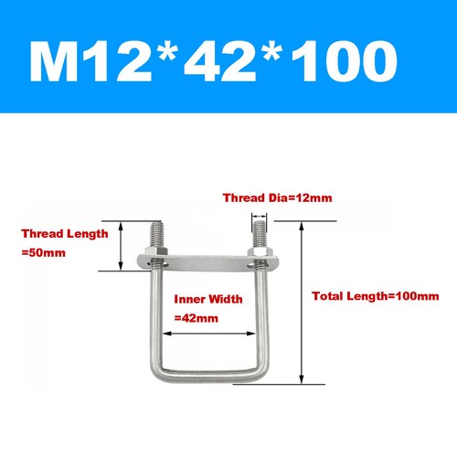 304 SS U-Shaped Screw / Right Angle U-Shaped Square Clamp / Fixing Clamp Bolt - Picture 98 of 109