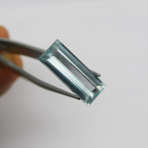 Natural Baguette Cut Loose Gemstone CERTIFIED 8.00 Ct A++ Blue Aquamarine - Picture 6 of 15