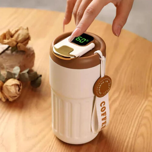 Coffee Thermos,Smart Sports Water Bottle with LED Temperature Display