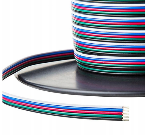 5/10/20M 4/5 PIN CORE EXTENSION CABLE WIRE 5050 3528 RGB RGBW LED STRIP LIGHTS - Picture 4 of 4