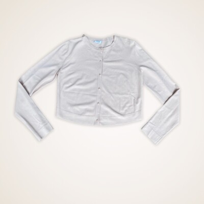 A-K-R-I-S- punto Longsleeve Cropped Cardigan Light Pink Size 8