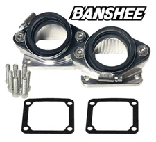 Banshee 38mm Lectron Carb Intake Manifolds Billet Dual 38 mil Lectrons Boots Kit