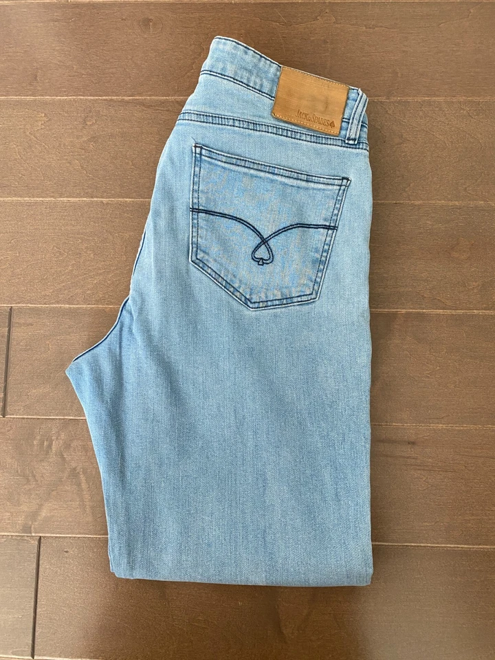 *New* Jack Of Spades High Roller Fit Jeans, Light Wash Size 36 x 30 - Image 3 of 4